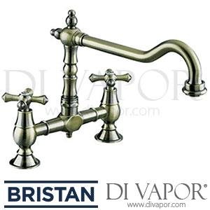 Bristan K BRSNK ABRZ Colonial Bridge Kitchen Sink Mixer - Antique Bronze - 04/07/14 - Tap Spare Parts